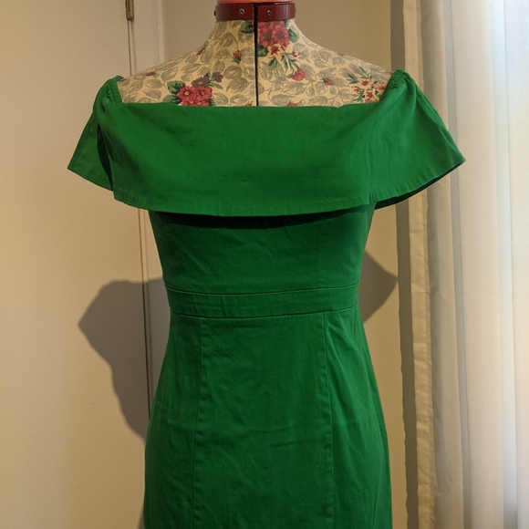 Green pencil dress size Small - Picture 5 of 8